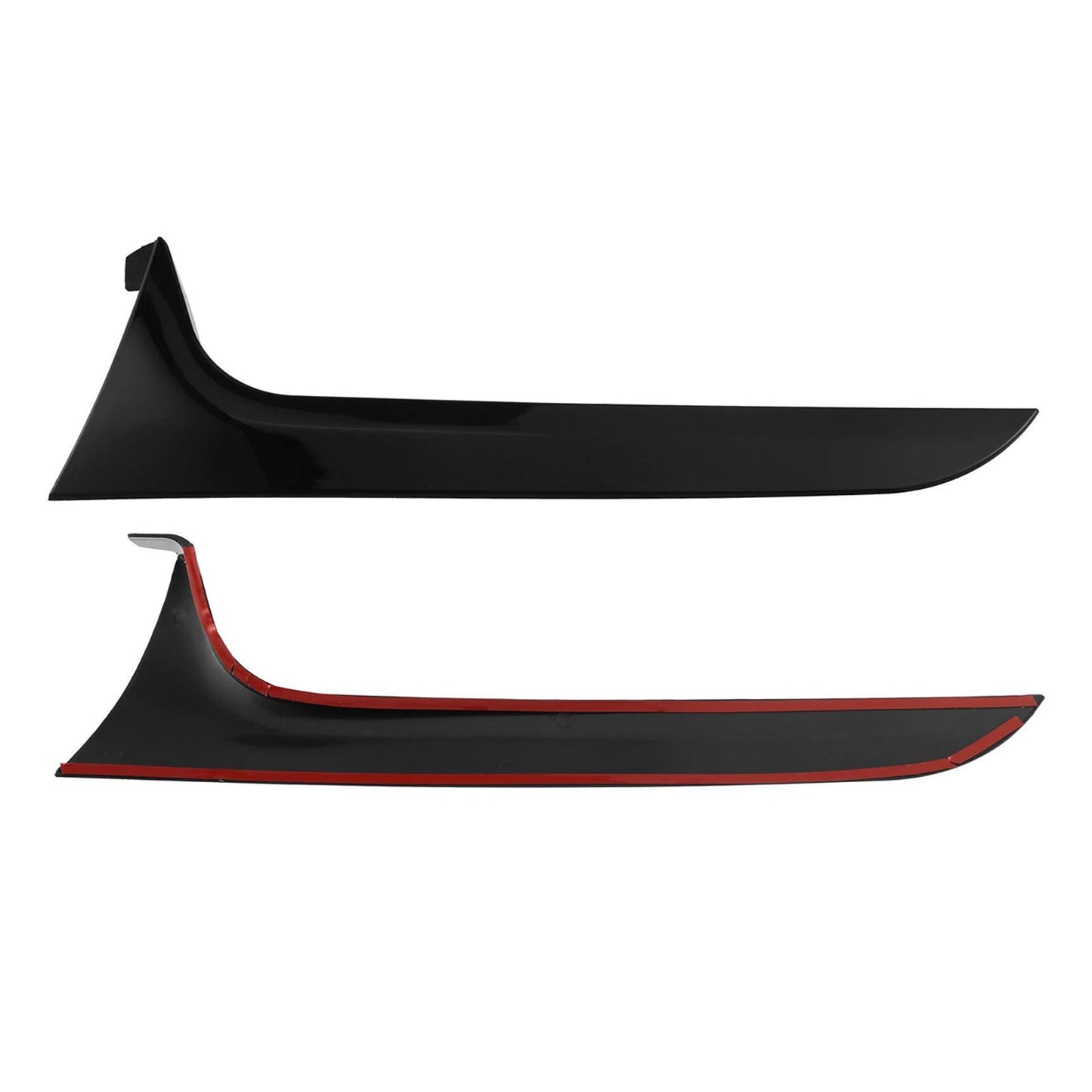 Audi A6 C7 Allroad Avant 2012-2018, coppia di spoiler laterali per lunotto posteriore, colore nero lucido