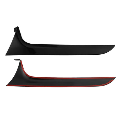 Audi A6 C7 Allroad Avant 2012-2018, coppia di spoiler laterali per lunotto posteriore, colore nero lucido