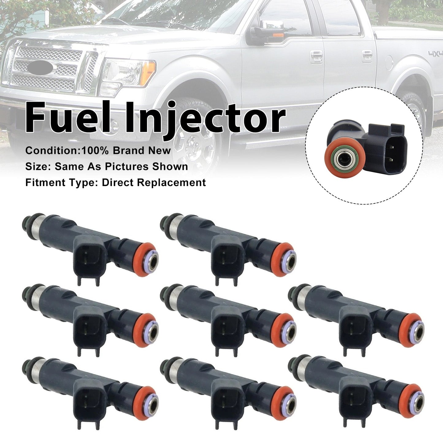 2011-2015 Per Ford F250 Super Duty 6.2L V8 8 pezzi Iniettori di carburante AL3Z9F593B