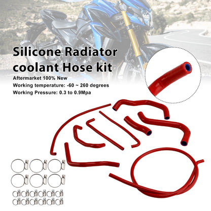 Kit di tubi flessibili in silicone per il liquido di raffreddamento del radiatore per Suzuki GSX-S750/Z 2017-2025