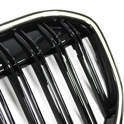 Griglia anteriore nera lucida a doppia stecca per BMW Serie 7 G11 G12 2019-2022