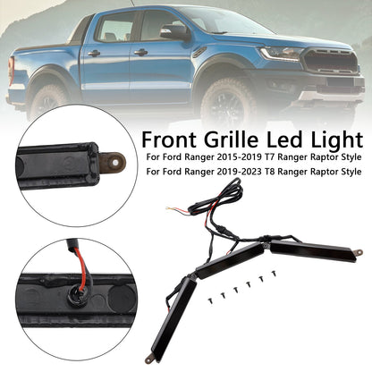 Griglia paraurti anteriore con luce a LED adatta per Ford Ranger 2015-2023 T7 T8