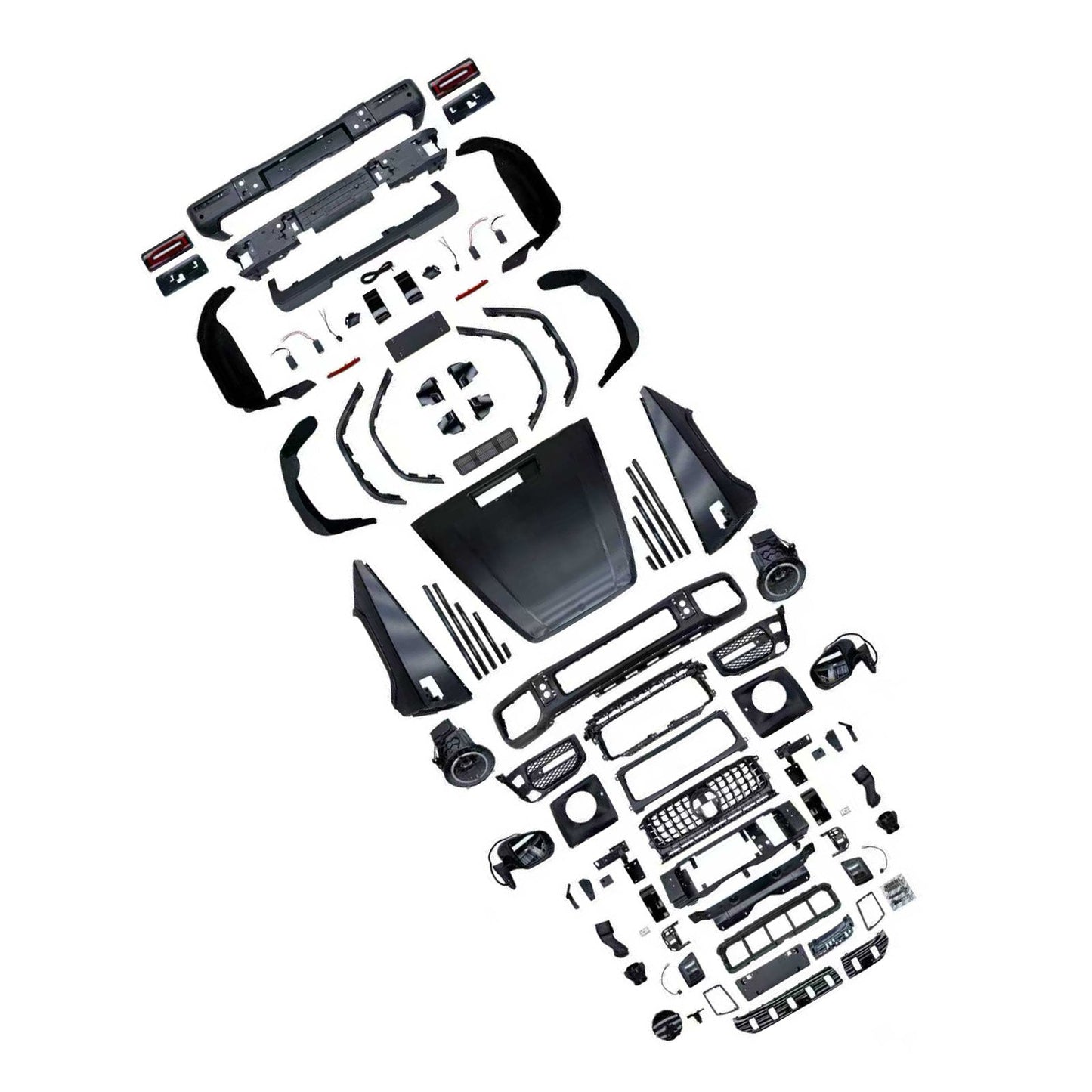 Kit carrozzeria e paraurti in stile AMG per Mercedes W463 G550 G500 (1993-2018), compatibile con modelli W464 G63 e W464 G63 dal 1993 al 2018.