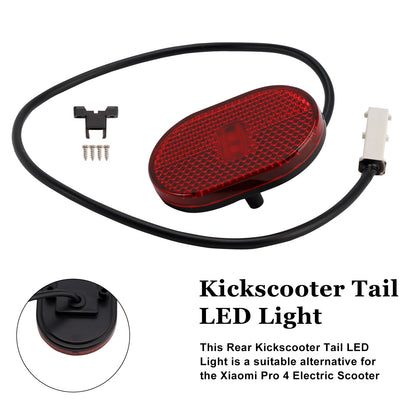 Xiaomi 4 Pro (1. Gen) E-Scooter Fanale Posteriore di Ricambio per Monopattino Elettrico