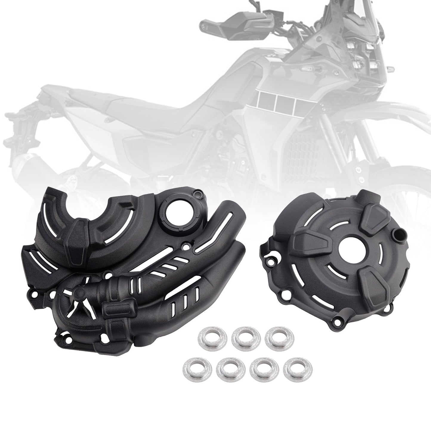 Protezioni motore YAMAHA TENERE 700 2019-2024, carter motore protettivo nero