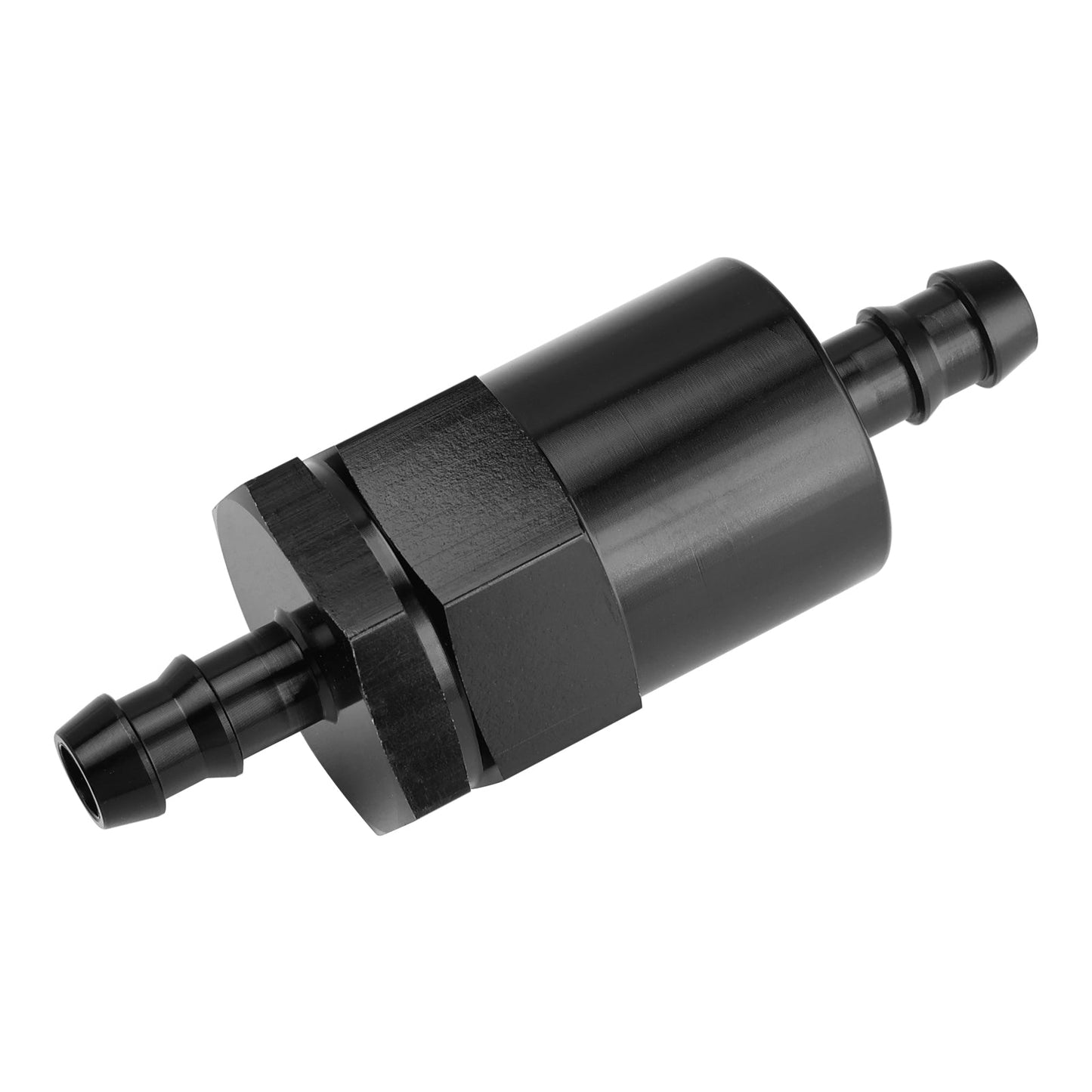 Adattatore per filtro per sistemi di alimentazione EFI in linea nero, attacco da 3/8"" con elemento filtrante da 30 micron