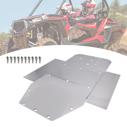 Piastra paramotore in alluminio per protezione telaio Polaris RZR 800 2008-2014