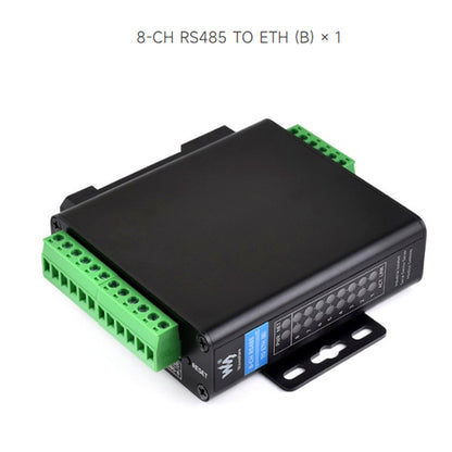 Modulo porta seriale industriale isolato Gateway Ethernet RS485 a RJ45 a otto vie