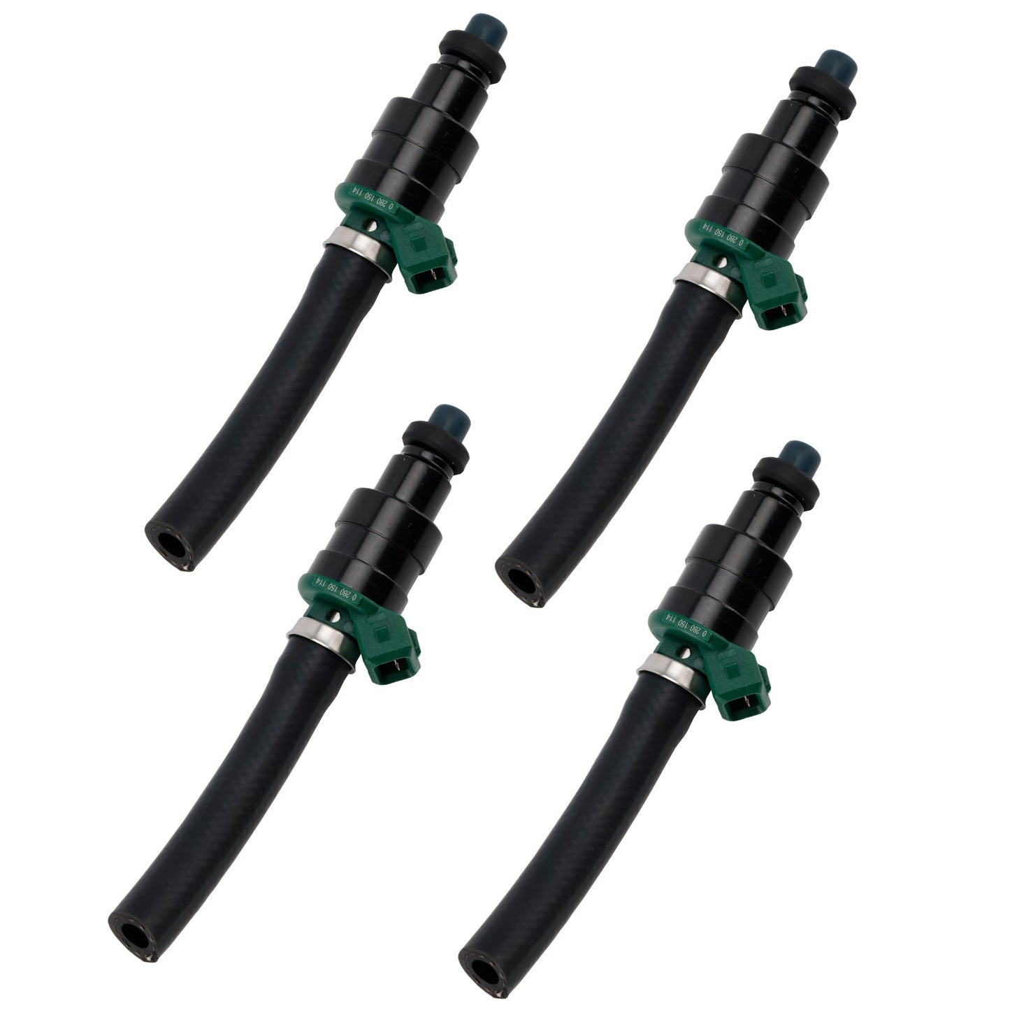 Iniettore di carburante 4 pezzi 0280150114 adatto a VW, Opel, Renault, Alfa Romeo