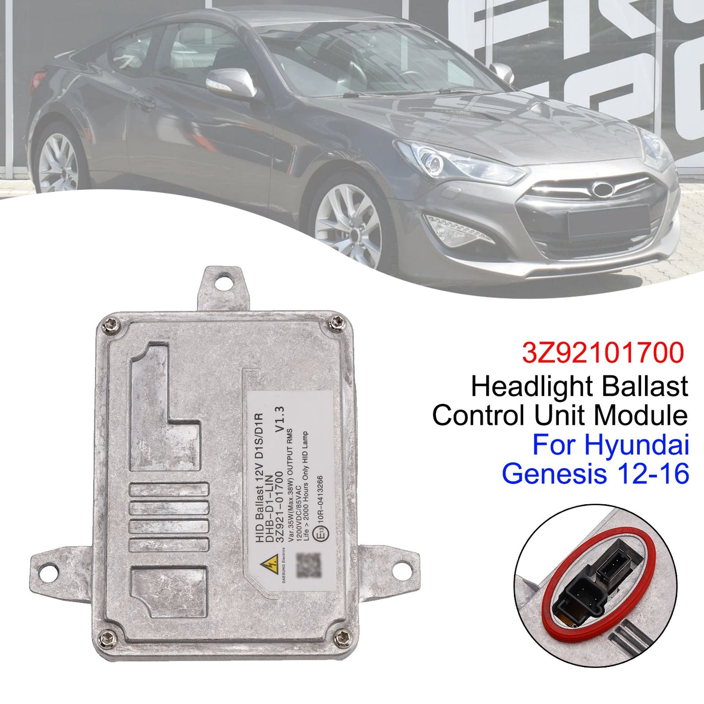 Modulo di controllo ballast fari 3Z92101700 per Hyundai Genesis 12-16