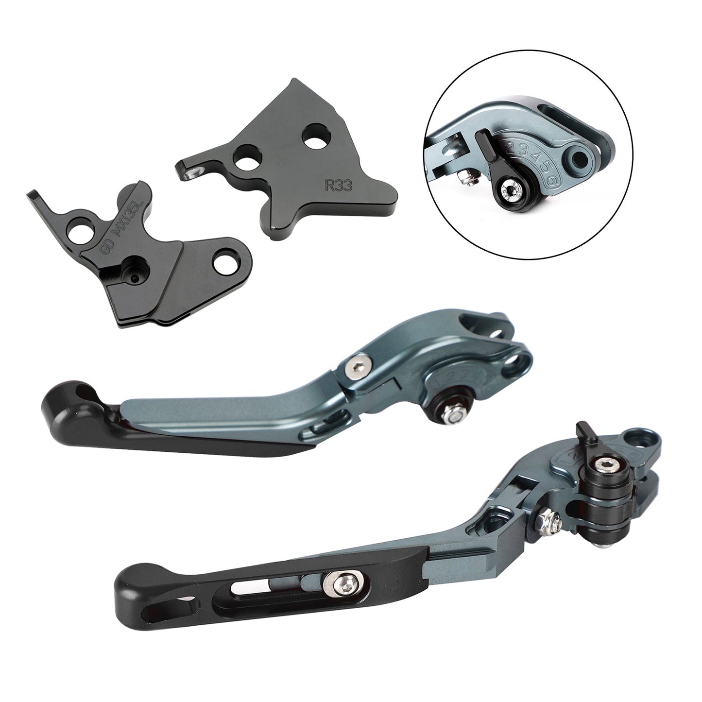 Leva freno frizione regolabile YAMAHA YBR125 2005-2014