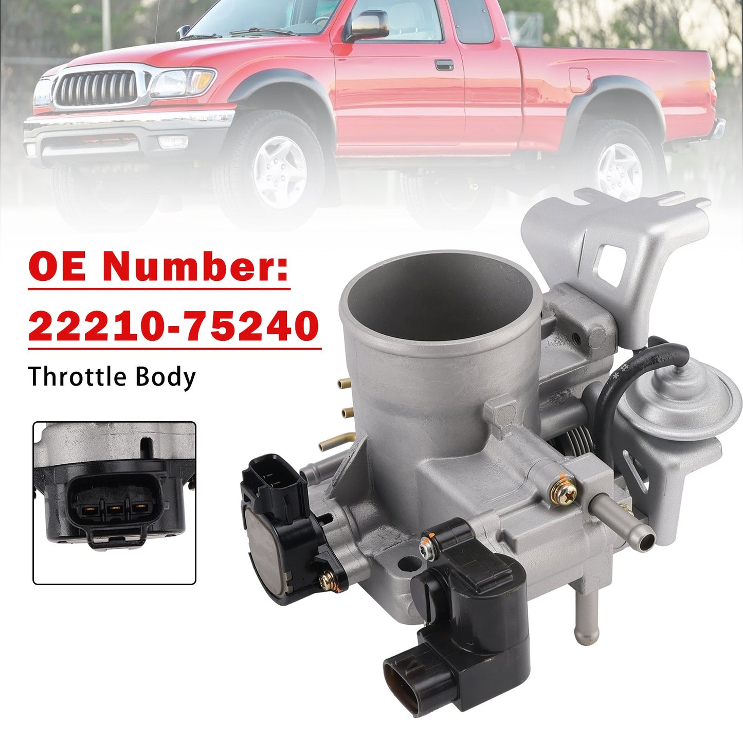 Corpo farfallato 22210-75240 per Toyota Tacoma 4Runner 2.4L 2.7L (2004-2004)