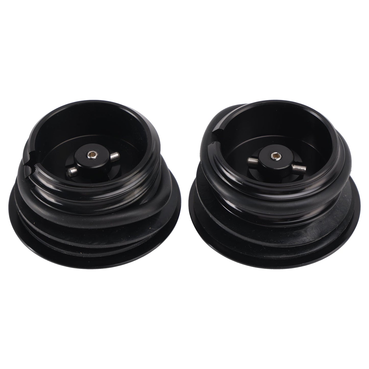 Tappo serbatoio a scomparsa ventilato nero per Softail Low Rider Dyna Sport Super Glide