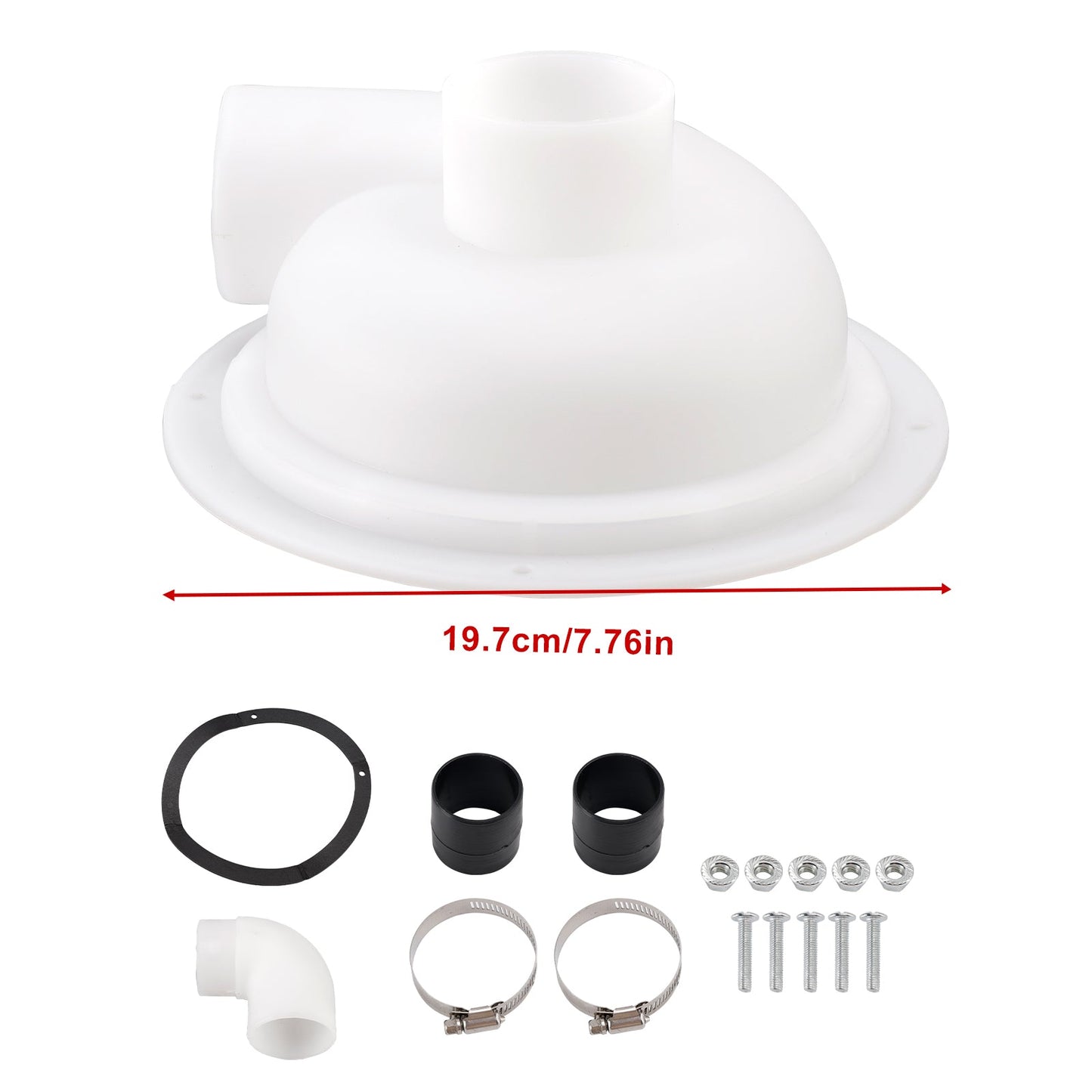 Coperchio separatore ciclonico per polvere Accessorio per aspirapolvere per truciolato Aspirapolvere per gesso Separatore di polvere Accessorio per aspirapolvere