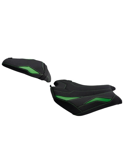 2025 - Cuscino posteriore per sedile conducente e passeggero per Kawasaki Ninja Z900 Zr900-F, colore verde.