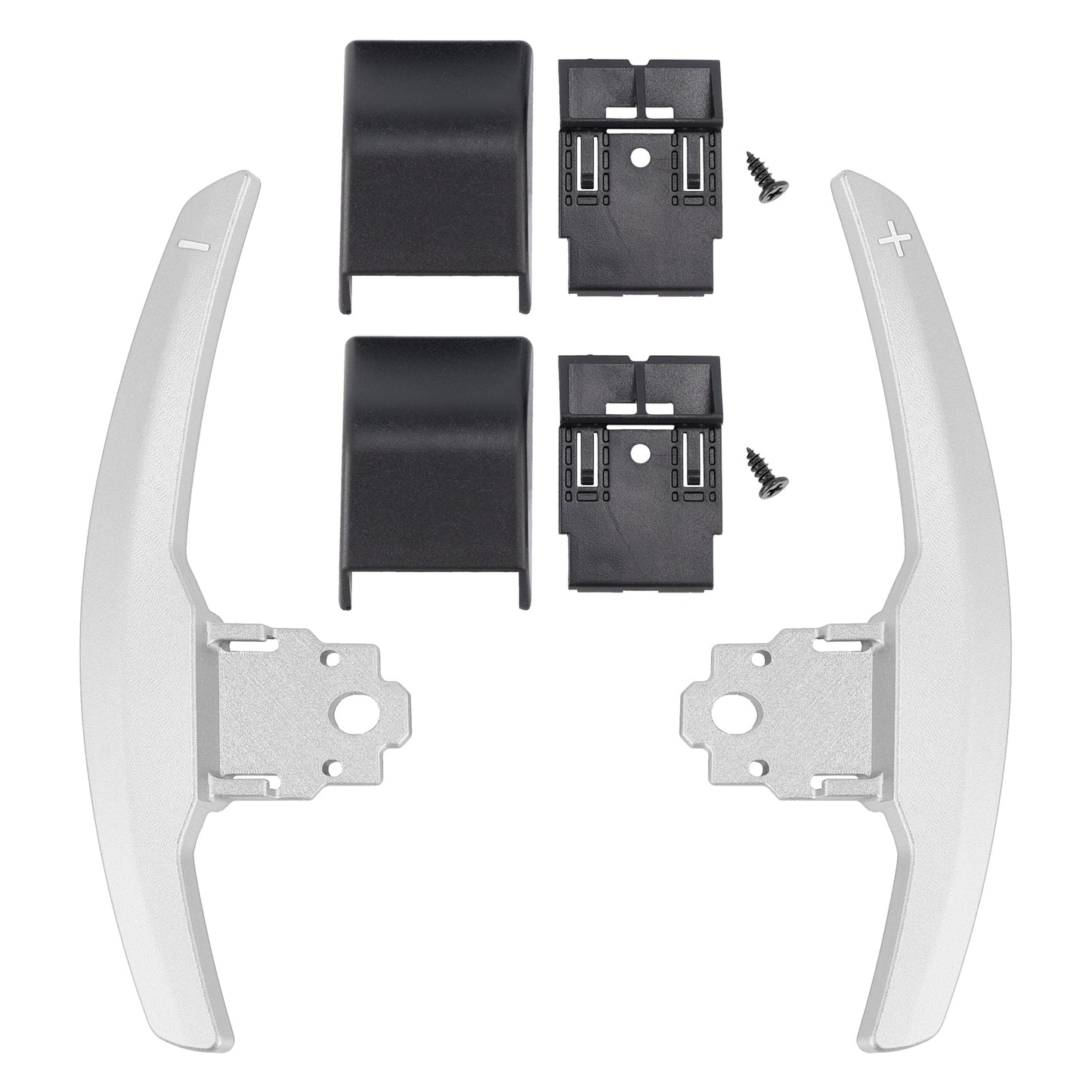 Estensione del cambio al volante per BMW Serie F F30 F31 F32 F10 X3 X5 Alluminio Argento
