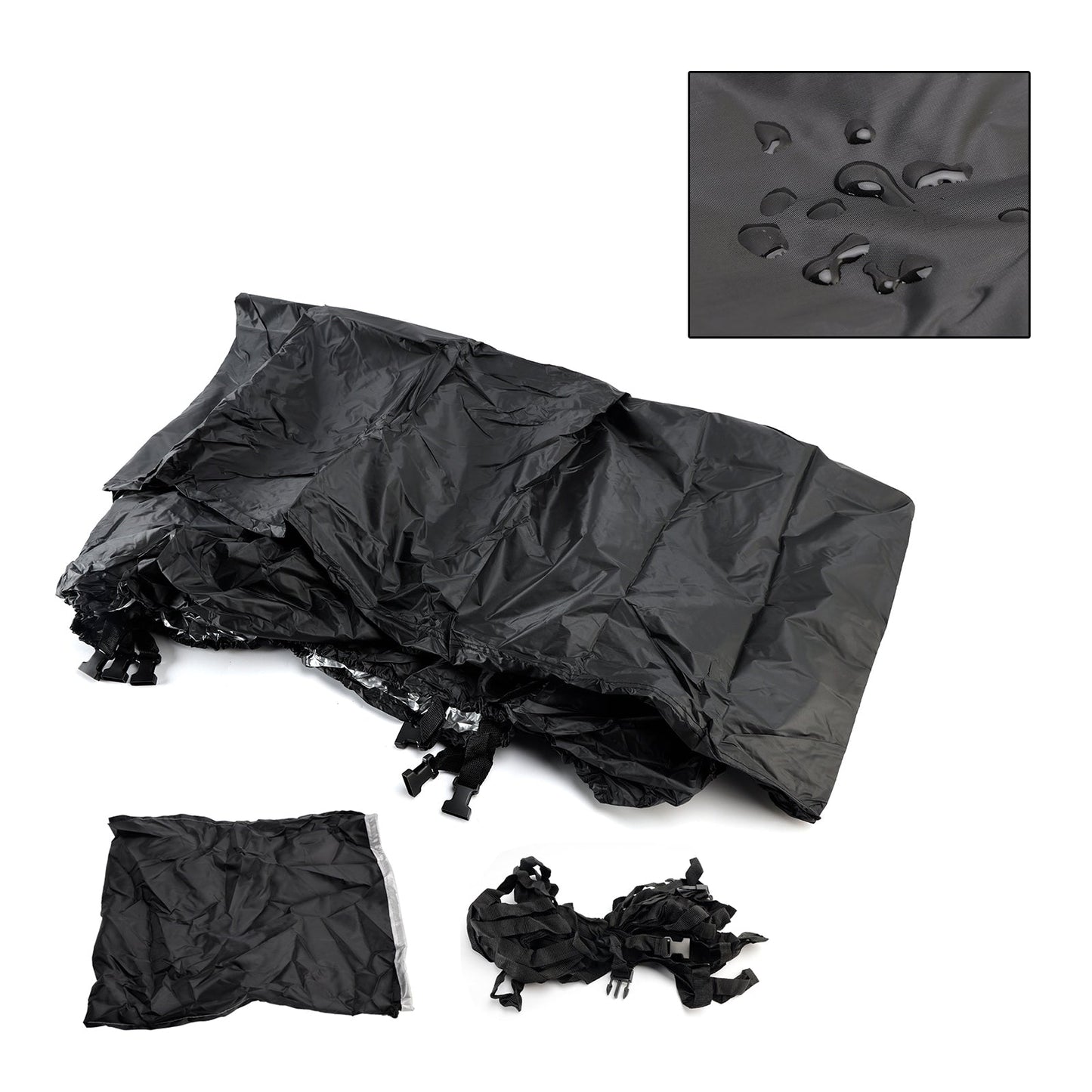 Copertura impermeabile universale per barche 16-18Ft 210D nera per barche Rt175 del ranger