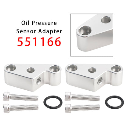 Confezione da 2 adattatori per sensore di pressione dell'olio 551166 per coppa olio LT di quinta generazione M12-1.75
