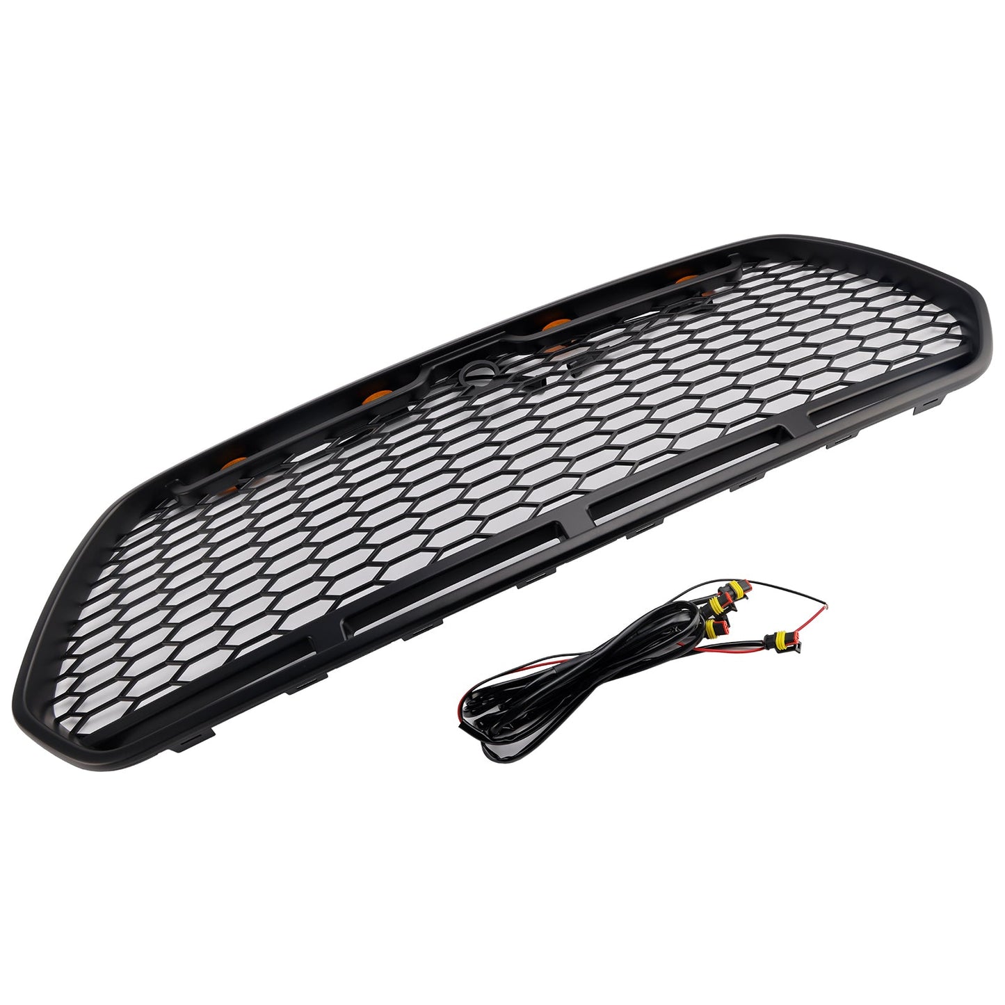 Griglia paraurti anteriore nera opaca Ford Transit MK8 Raptor 2015-2018 con LED