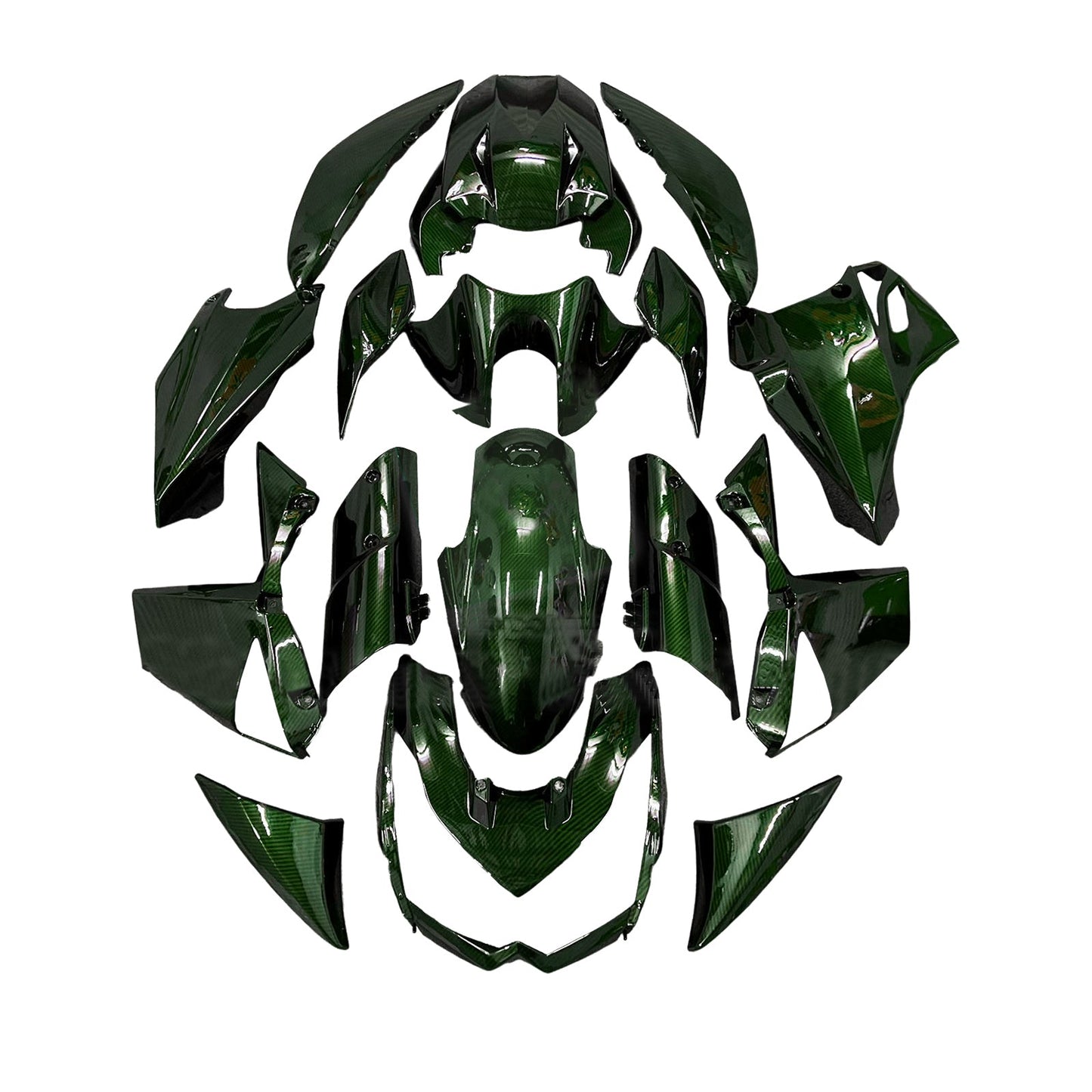 Kit carenatura iniezione in plastica ABS adatto per Kawasaki Z1000 2010-2013