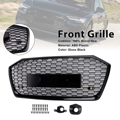 Griglia anteriore a nido d'ape in stile RS6 per Audi A6 S6 2019-2023 senza ACC
