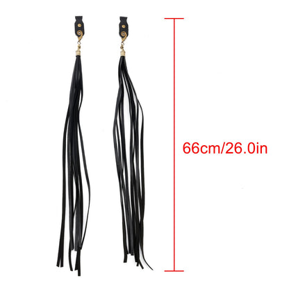 Decorazione leva freno manubrio nappa nera per Dyna Road Glide Road King