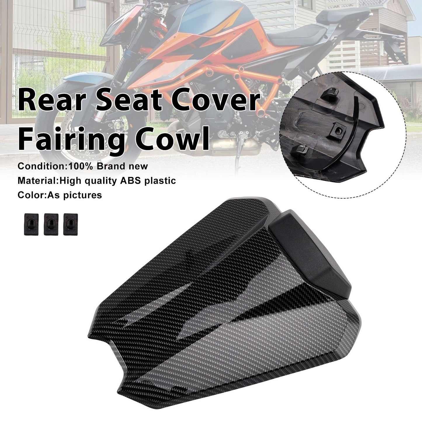 2020-2023 Per 1290 Super Duke R Copertura sedile posteriore cupolino