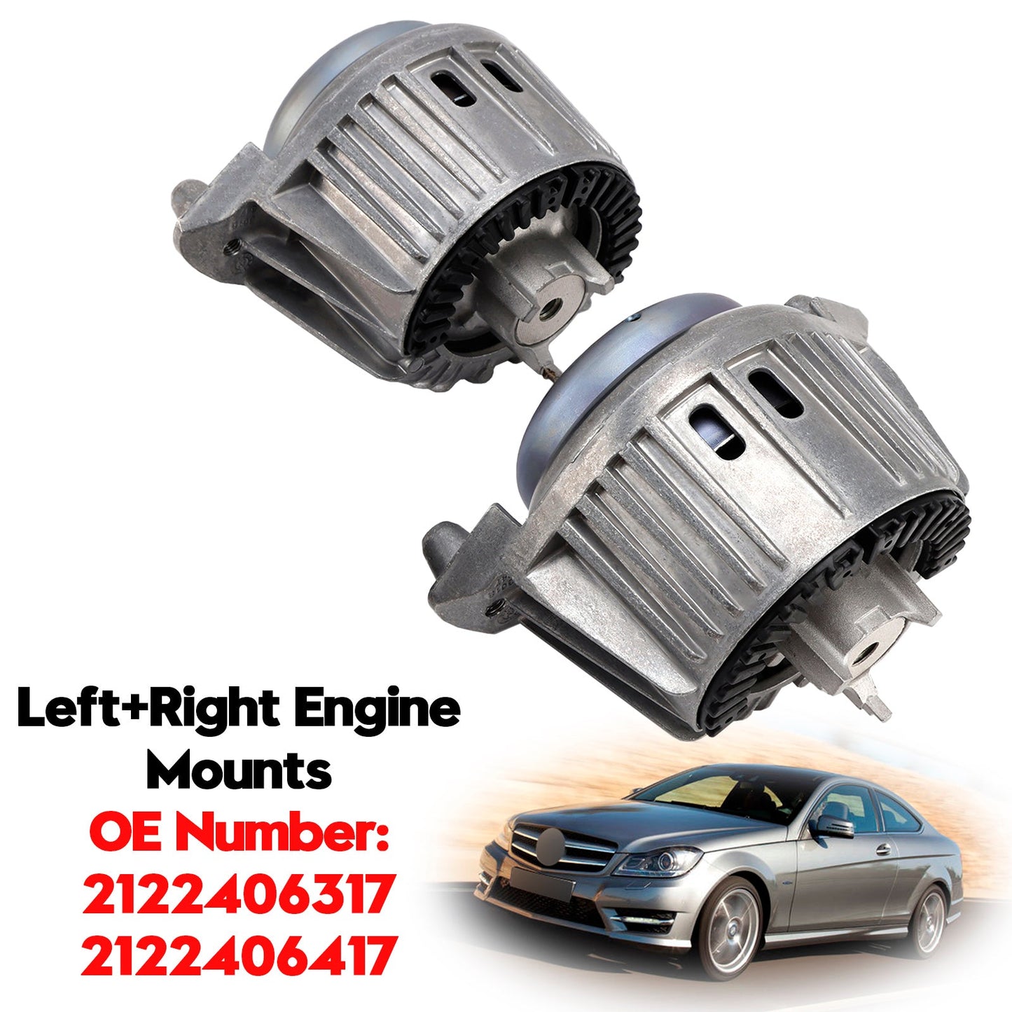 2011-2017 Mercedes-Benz CLS C218 2x supporti motore sinistro + destro 2122406317 2122406417
