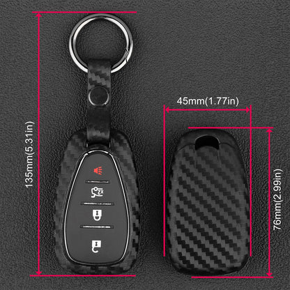 Custodia in similpelle e silicone per chiave auto con fibbia per Chevrolet