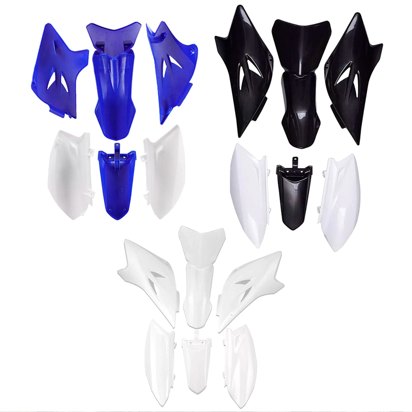 Kit plastiche per carrozzeria Yamaha TTR50 2006-2021, carenatura parafango anteriore e posteriore