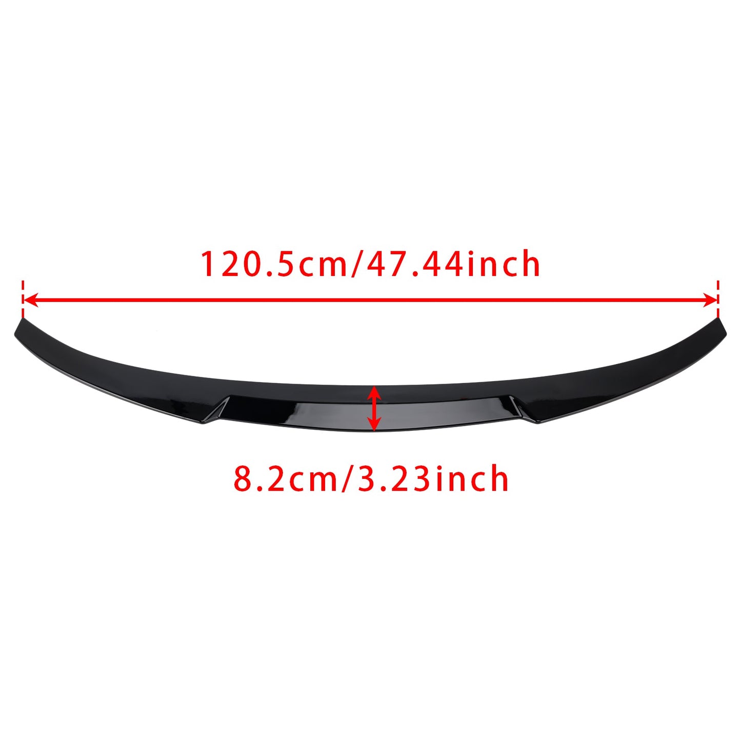 Spoiler posteriore nero lucido per BMW Serie 4 F36 14-20 4DR Coupé M4 Style