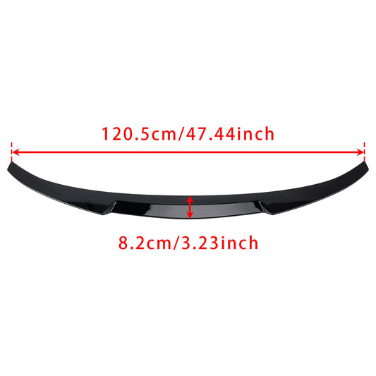 Spoiler posteriore nero lucido per BMW Serie 4 F36 14-20 4DR Coupé M4 Style