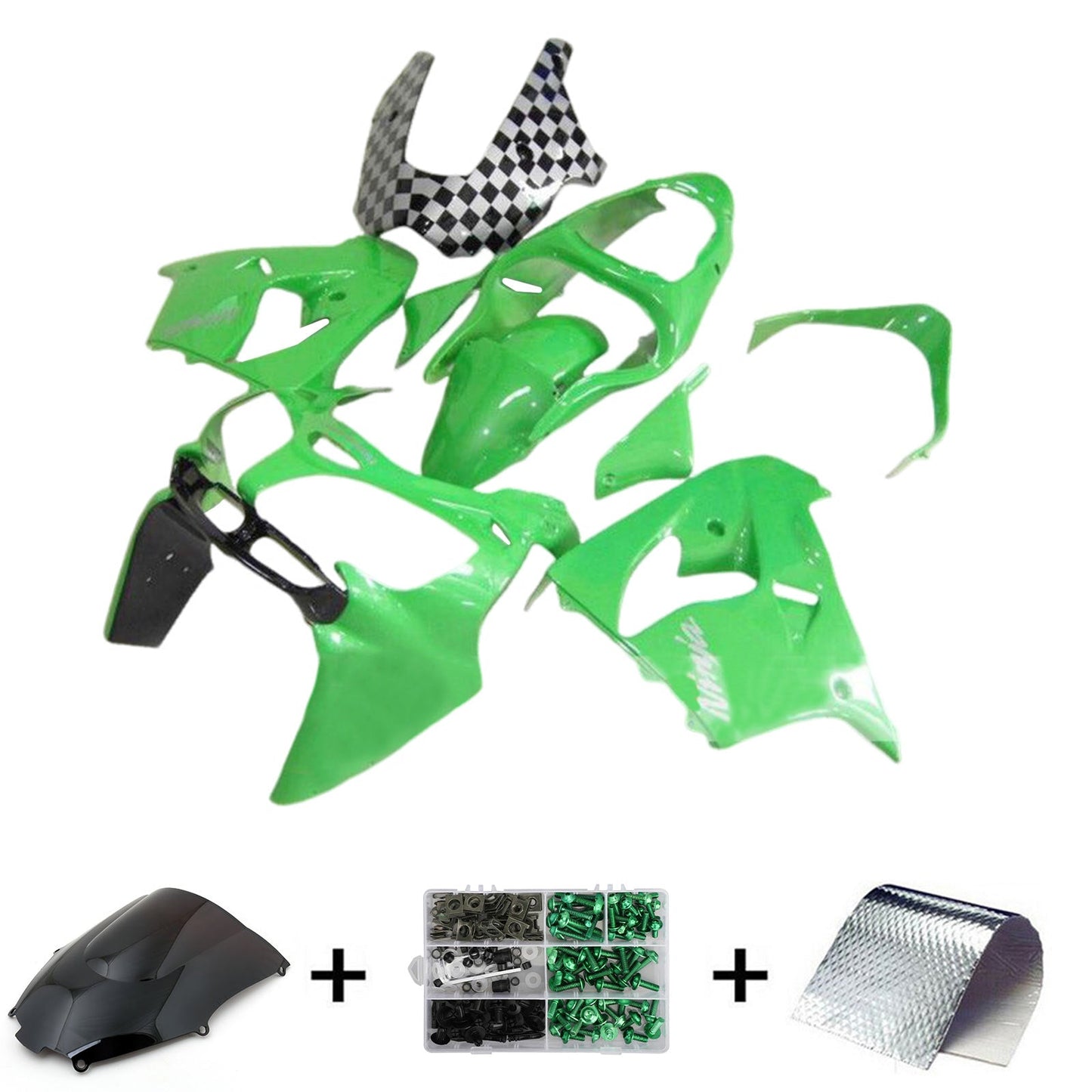 Kit carenatura iniezione Kawasaki ZX9R 2000-2001 Carrozzeria plastica ABS