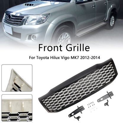 Griglia paraurti anteriore nera opaca Toyota Hilux Vigo MK7 2012-2014