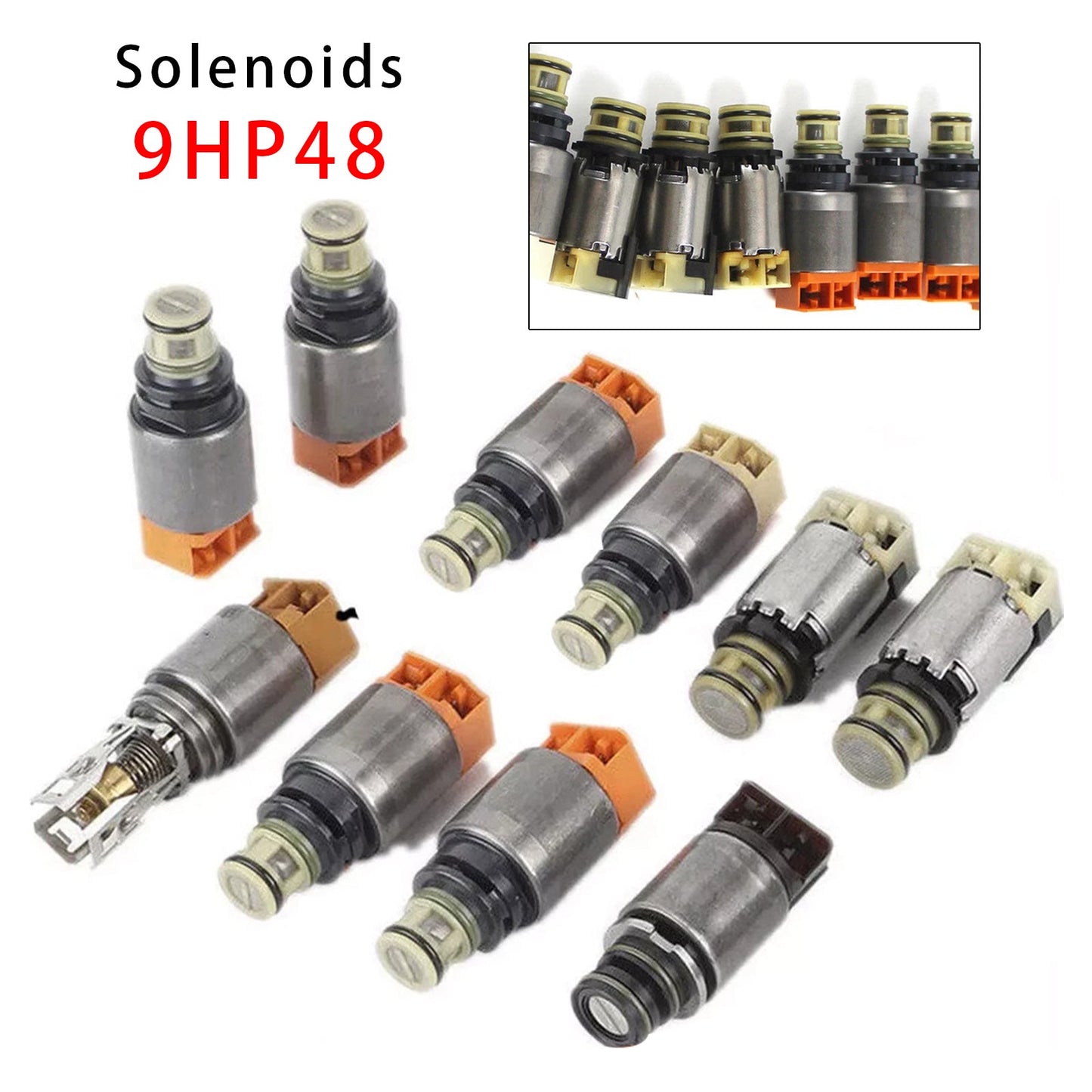 Kit di 10 elettrovalvole per cambio automatico 9HP48 per Jeep Renegade L4 1.3, 1.4, 2.0, 2.4 (2014-2018) - Codice articolo 948TE