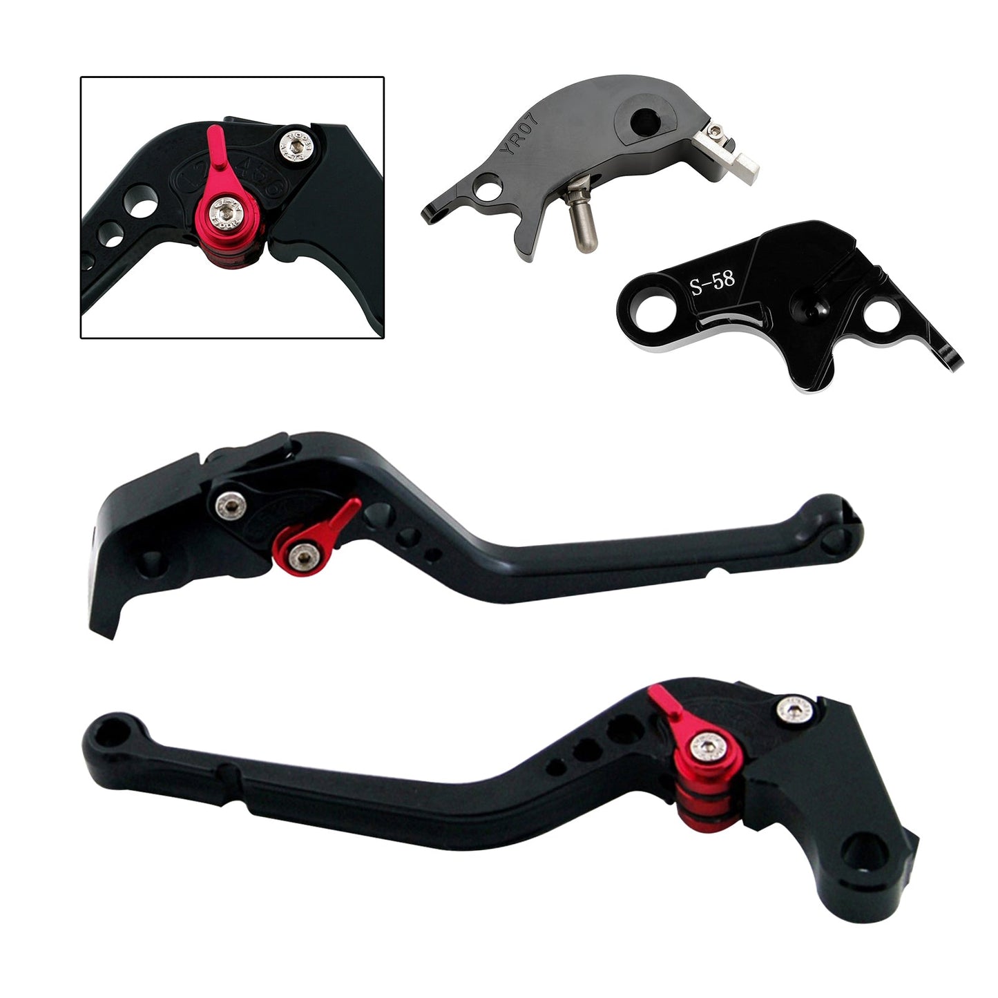 Leva frizione freno lunga adatta per YAMAHA YZF R7 MT-10/SP FZ-10/SP 2022-23