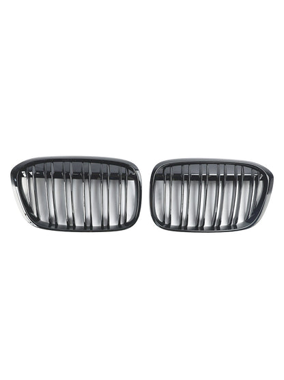 Griglia per rene anteriore nera lucida BMW X1 F48 F49 2PCS 2016-2019