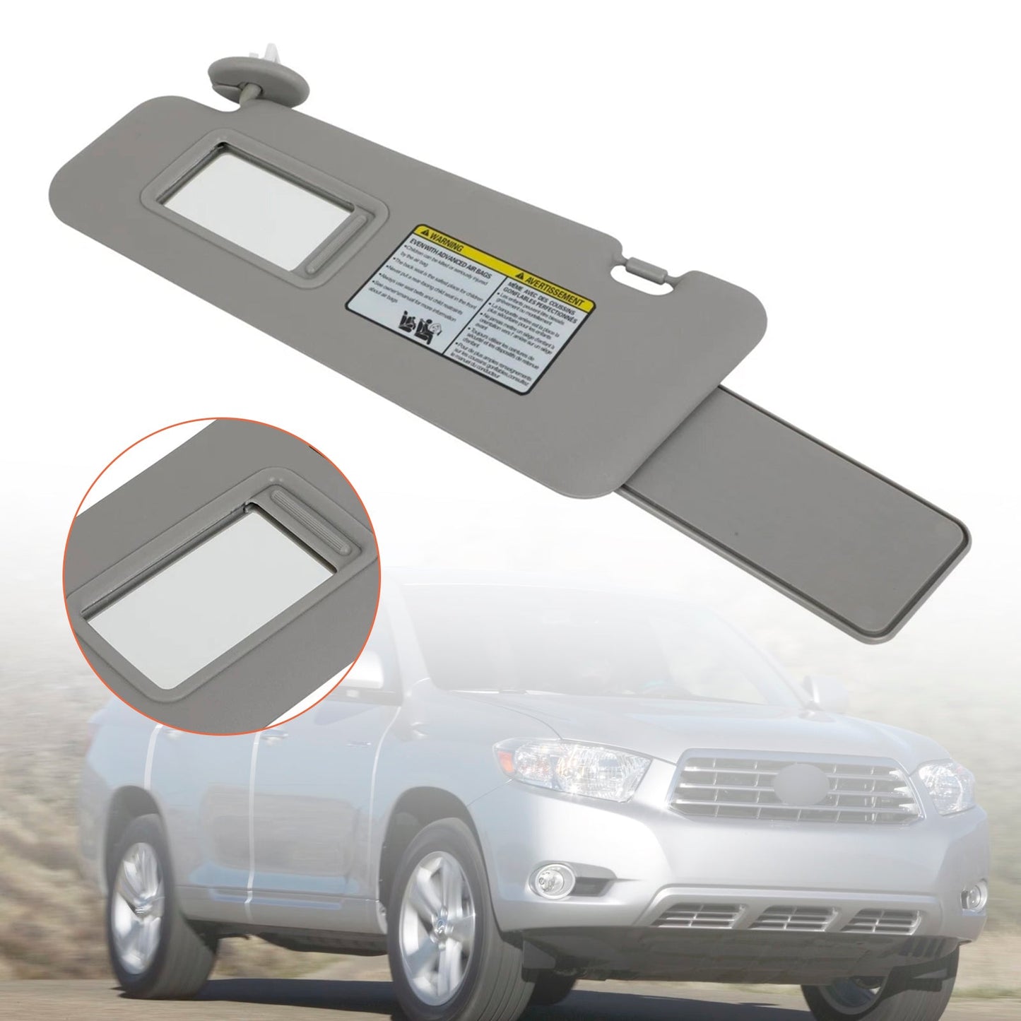 Visiera parasole sinistra grigia Honda Accord 2008-2017 74320-48500-E0