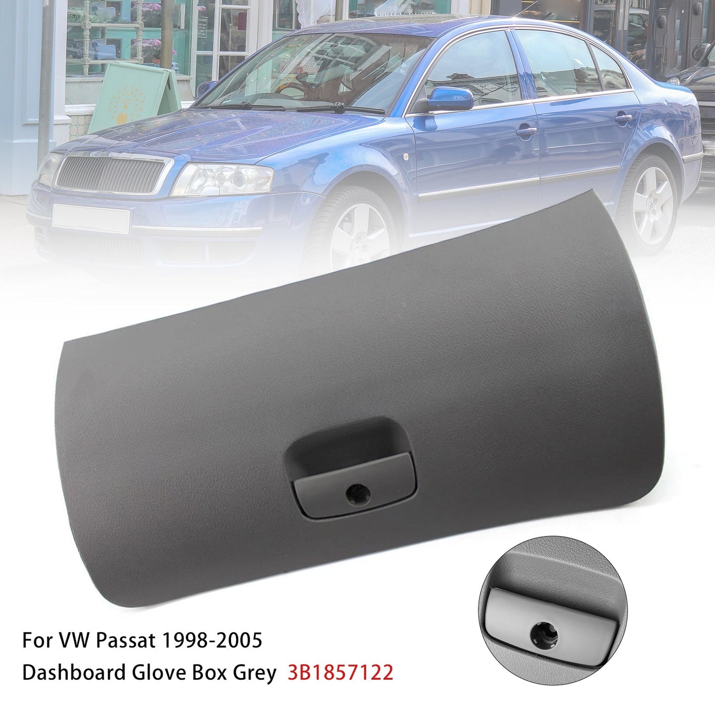 Vano portaoggetti per cruscotto grigio 3B1857122 per VW Passat 1998-2005