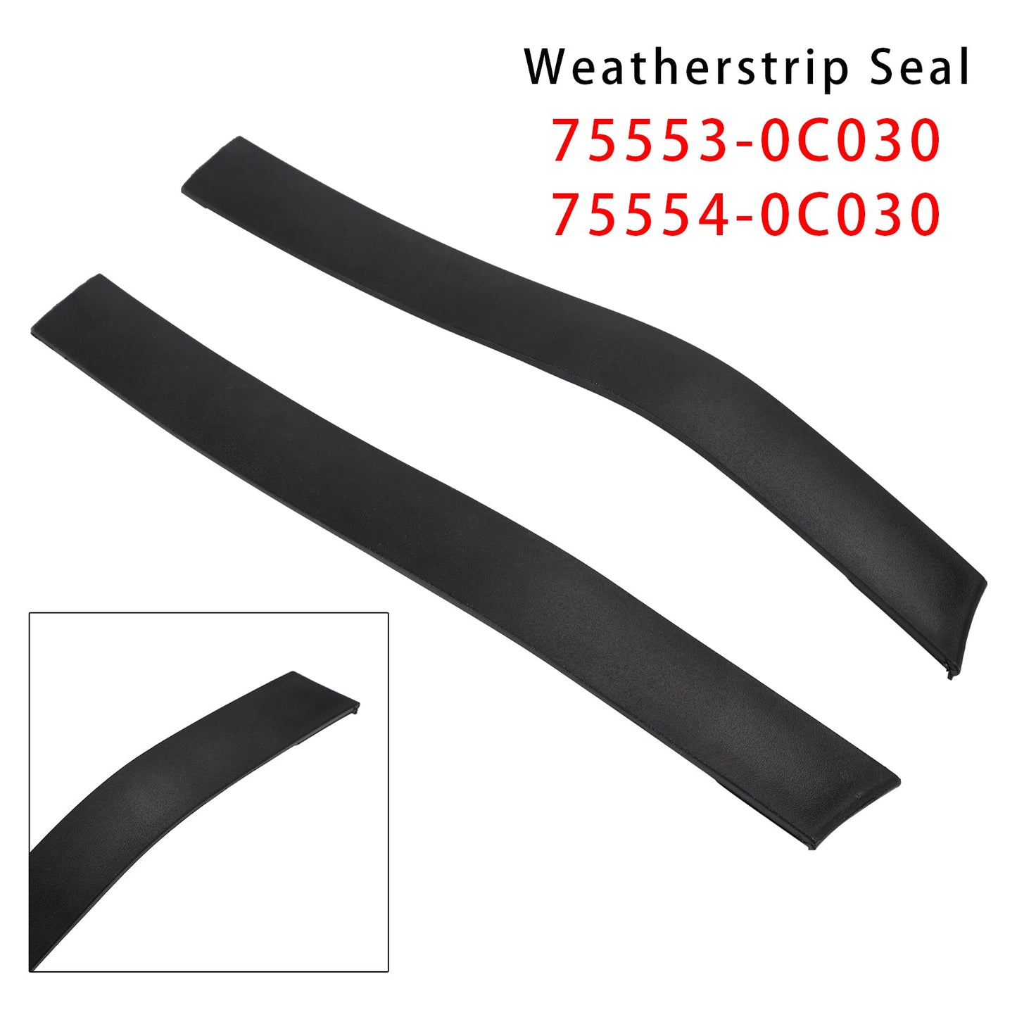 Modanatura a goccia per tetto posteriore sinistra e destra per Toyota Tundra Crewmax 4 porte complete 2007-2021