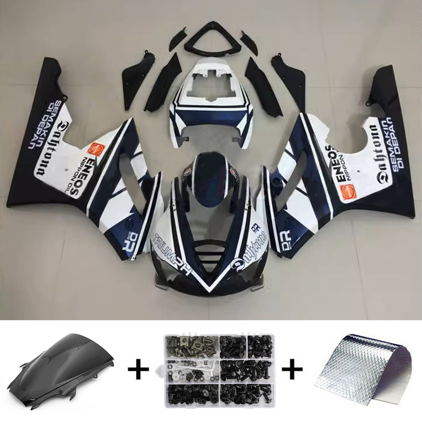 Kit carenatura Triumph Daytona 675 Injection 2009-2012 Carrozzeria Plastica ABS