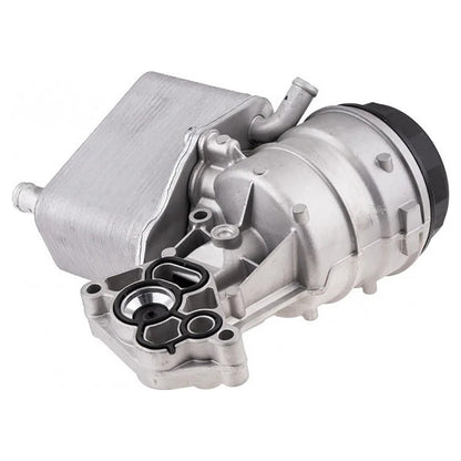 Alloggiamento filtro olio e radiatore olio per Volvo XC70 L6 3.2L aspirato, anni 2010-2015, codice 31272677.