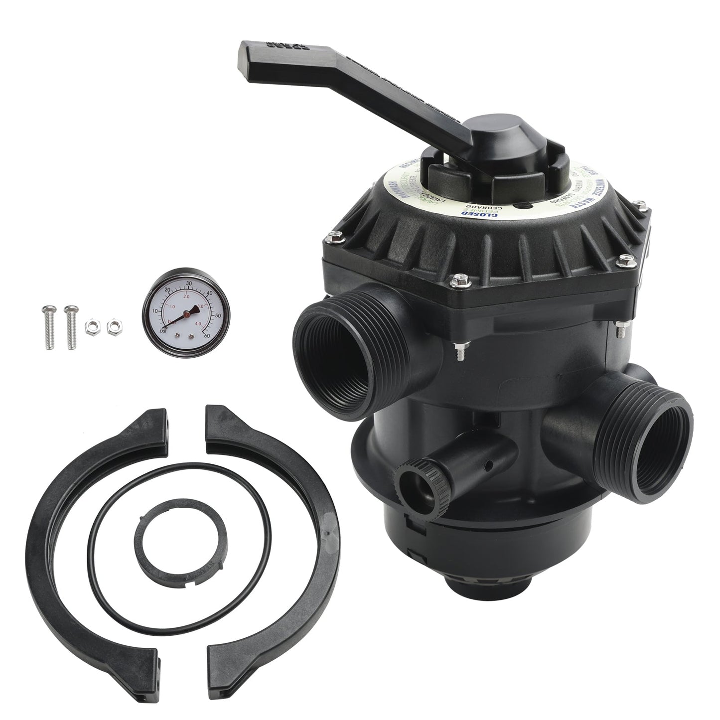 262506 Valvola a morsetto a 6 vie da 1-1/2" pollici compatibile con filtro a sabbia per piscina e spa