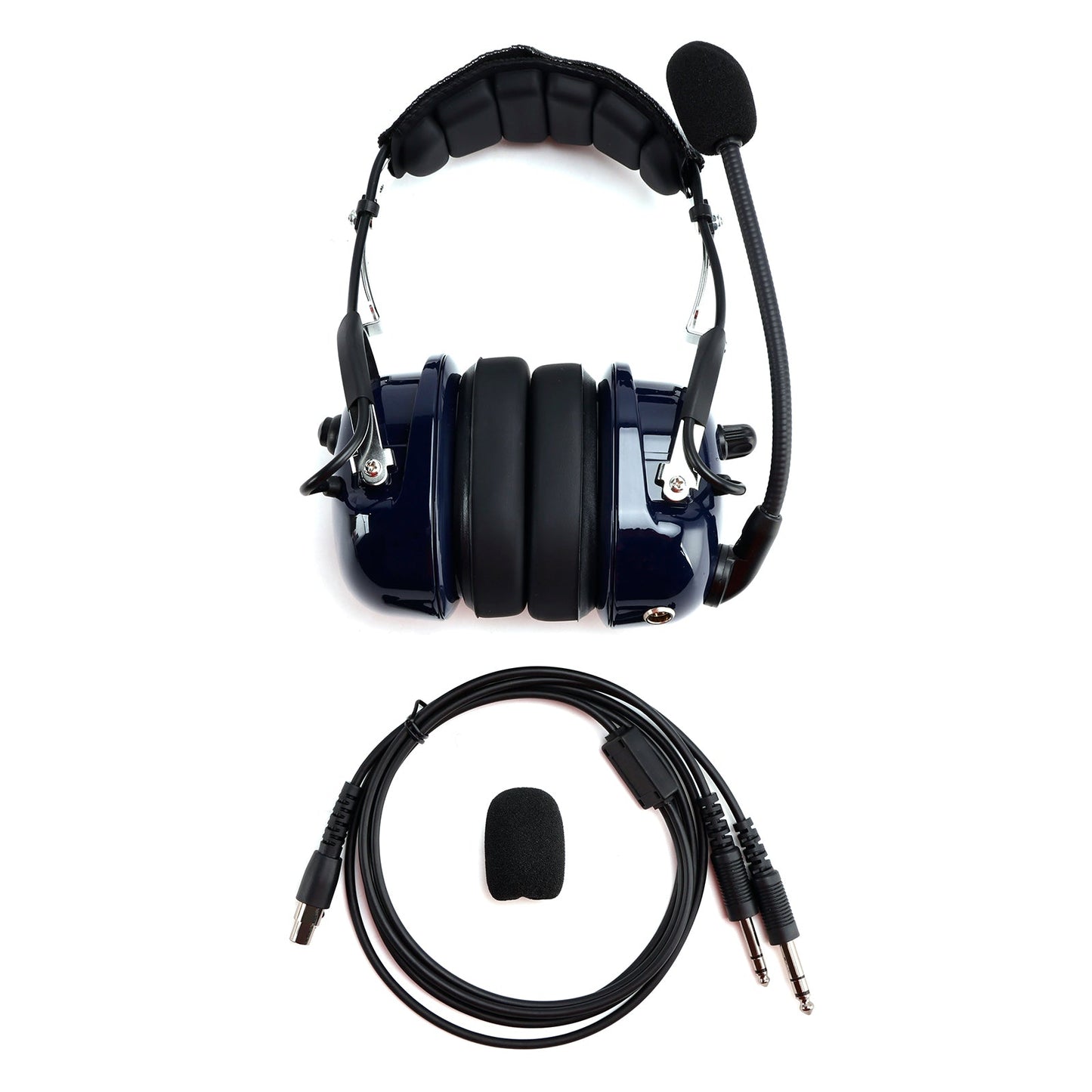 Cuffie antirumore per piloti con connettori GA da 6,3/5,2 mm, universali per aeromobili.