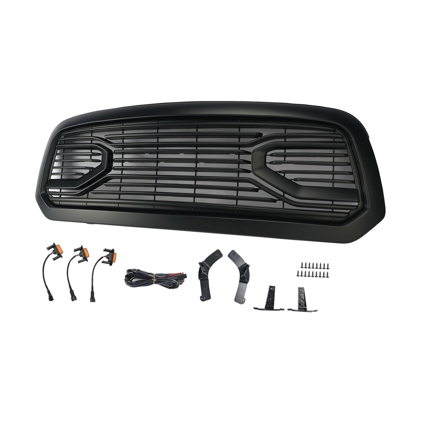 Griglia paraurti anteriore stile Big Horn nera per Dodge Ram 1500 2013-2018