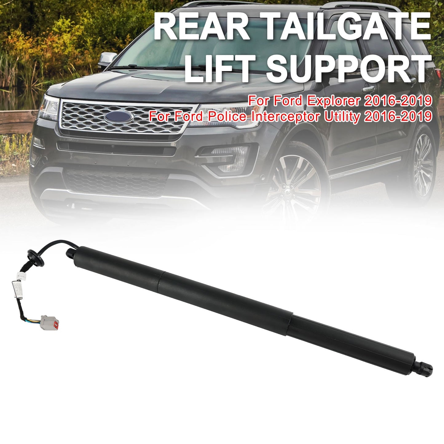 Supporto di sollevamento per portellone elettrico Ford Explorer Police Interceptor Utility 2016-2019 posteriore sinistro conducente GB5Z14B351A