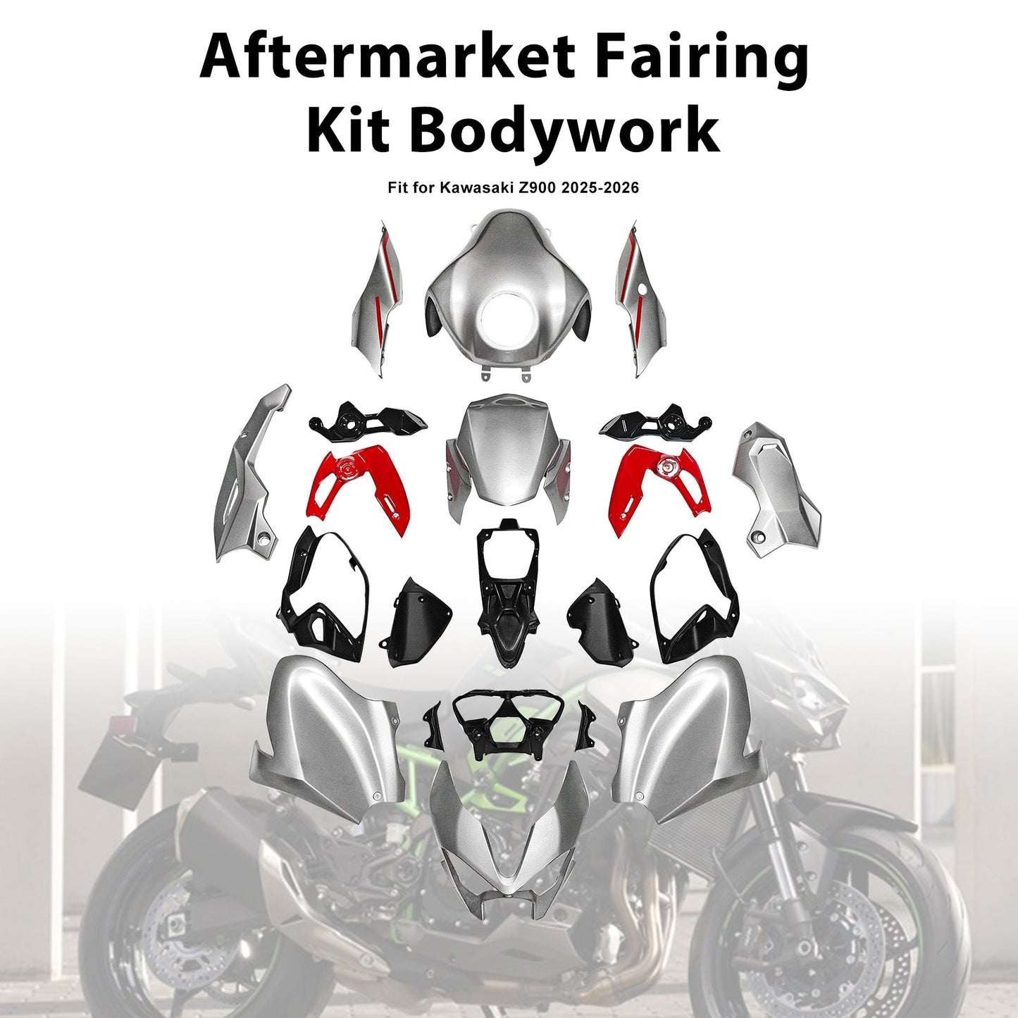 Kit di carene stampate a iniezione per Kawasaki Z900 2025-2026