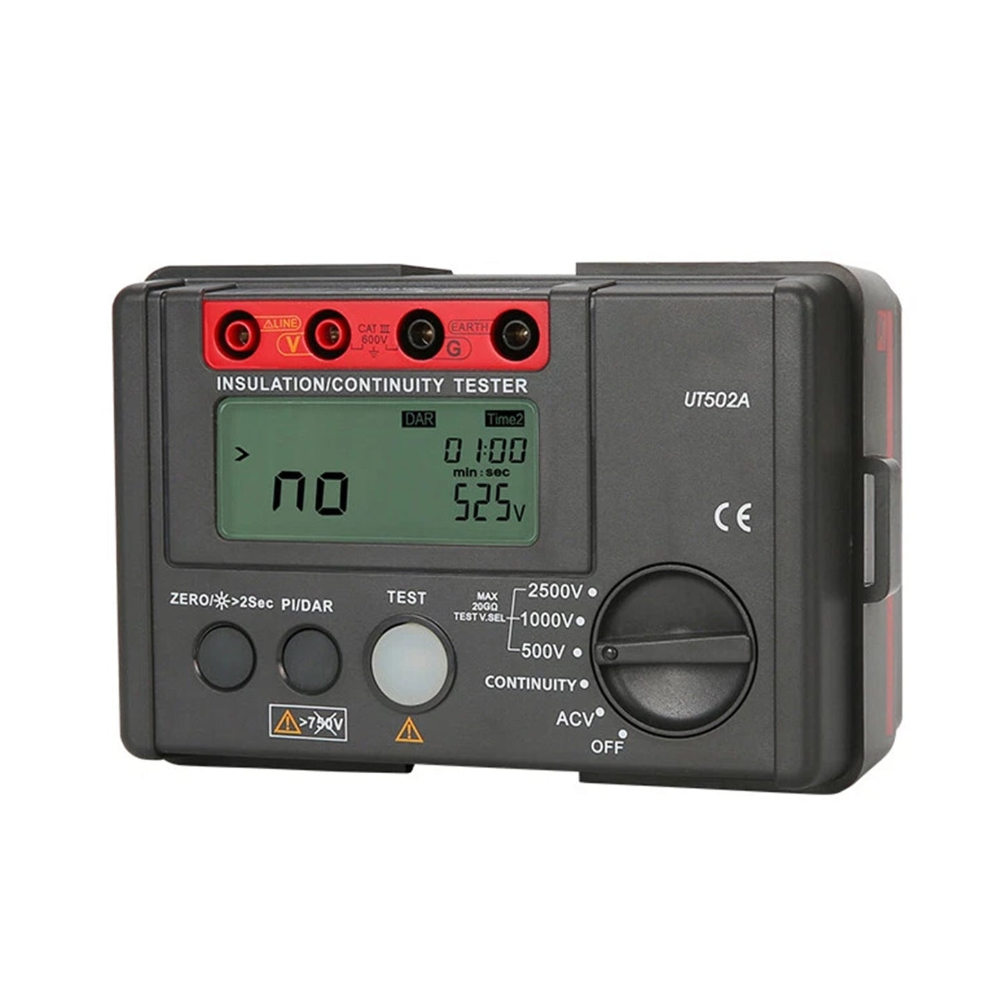 UT502A 2500V Misuratore di resistenza di isolamento Tester di terra Megohmmetro Volt