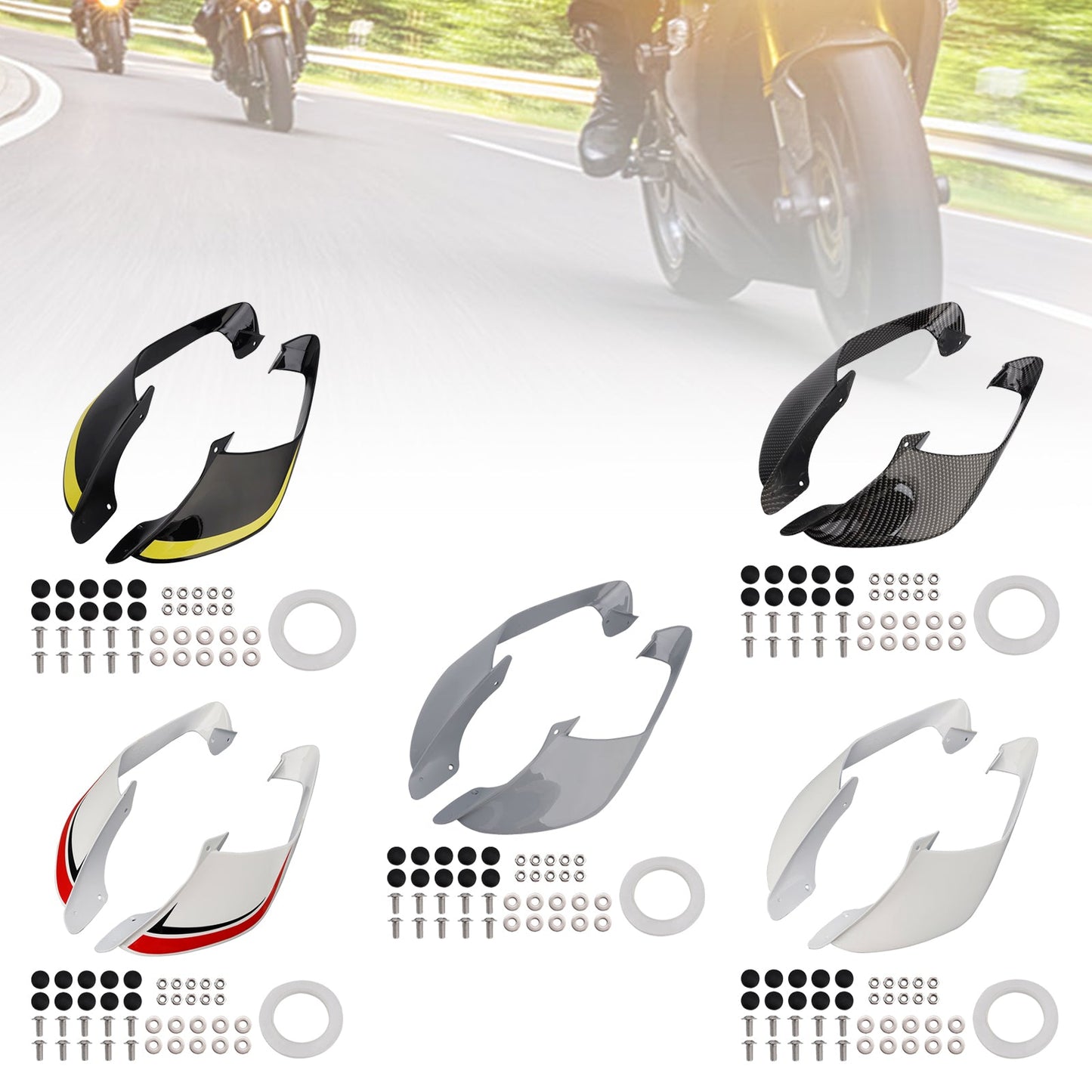 Alette laterali anteriori per Yamaha YZF R1 R1M 2021-2024, spoiler e carenatura