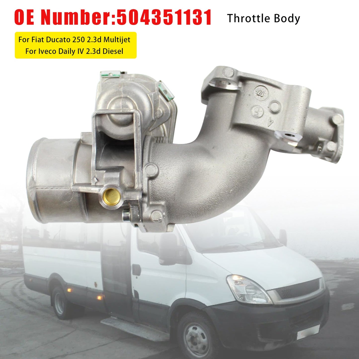 05.2006-08.2011 Iveco Daily IV 2.3d Diesel 70/78/85/93/100 KW 2287 ccm Corpo farfallato 504351131 504345920